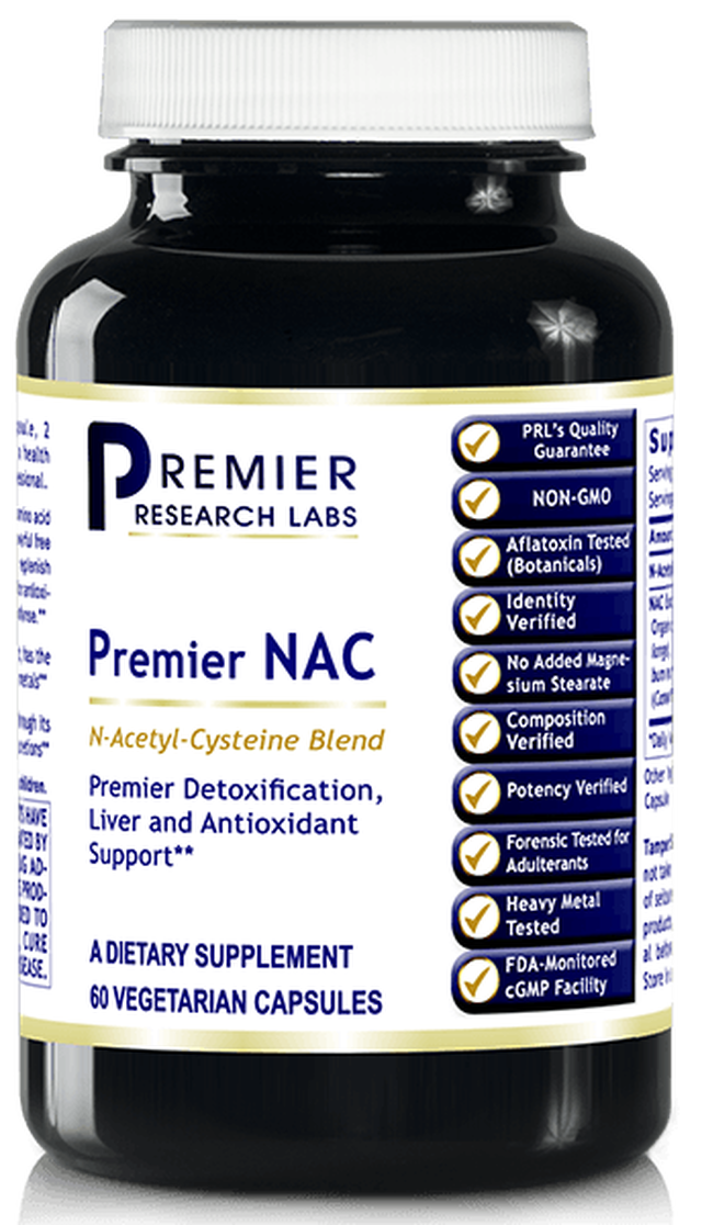 NAC (Premier Liver & Lungs Detox, Respiratory, Antioxidant & Immune Support) 60 Vcaps