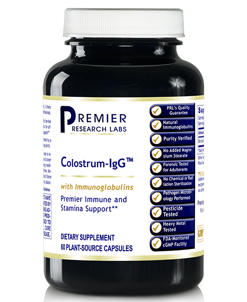 Colostrum-IgG Powder (Premier Immune Support) 60 Vcaps or 5 oz./bottle