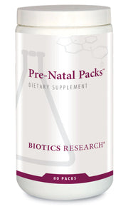 Pre-Natal Packs *Temporarily on Back Order* (Biotics Pre-natal Vitamins) 60 Daily Packets