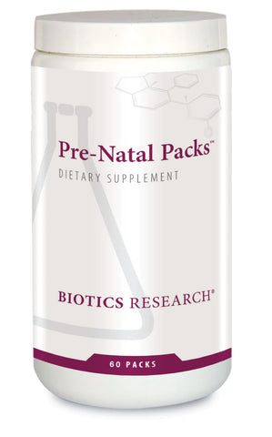 Pre-Natal Packs *Temporarily on Back Order* (Biotics Pre-natal Vitamins) 60 Daily Packets