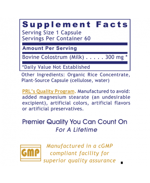 Colostrum-IgG Powder (Premier Immune Support) 60 Vcaps or 5 oz./bottle