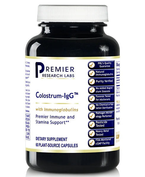 Colostrum-IgG Powder (Premier Immune Support) 60 Vcaps or 5 oz./bottle
