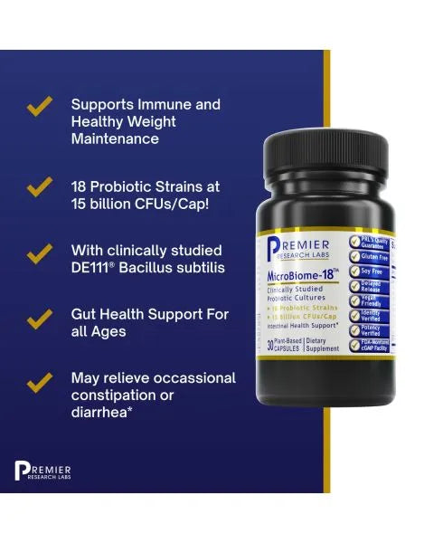MicroBiome-18™ (Premier Probiotics - Intestinal Health) 30 Vcaps
