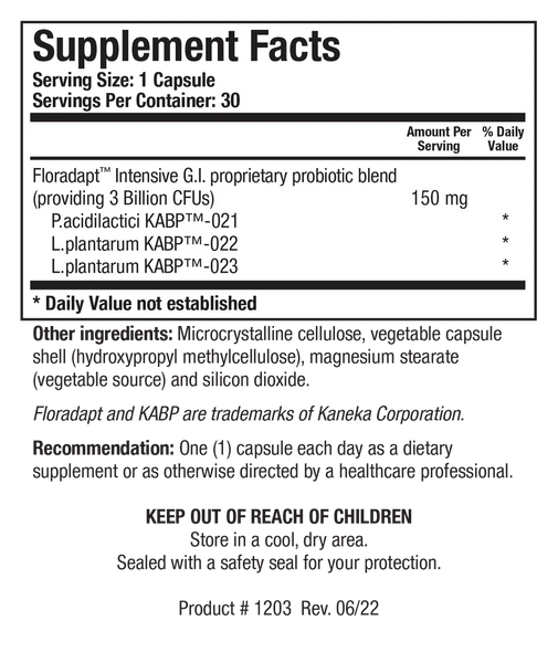 BioDoph-3 GI™ (Biotics Gastrointestinal Support & Probiotics), 30 caps
