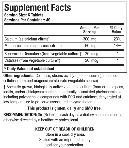 Ca/Mg-Zyme™ (Biotics Calcium & Magnesium) 240 Tabs