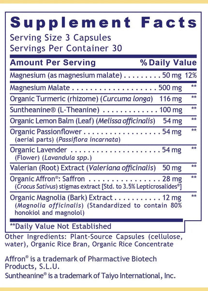 Tranquinol (Premier Relaxation and Restful Sleep) 60 Vcaps