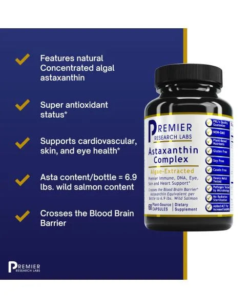 Astaxanthin Complete (Premier Antioxident, Eye, Skin & Heart) 60 caps