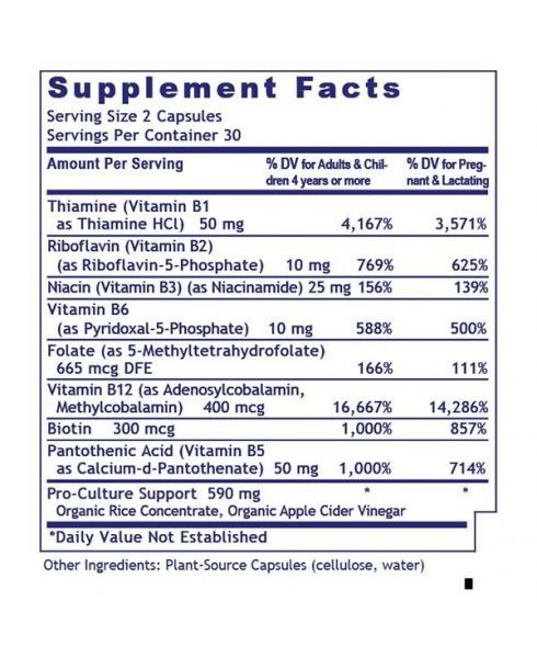 B Vitamin (Premier Complete B - Anxiety, Depression, Liver, Energy, Brain Support) 60 Vcaps