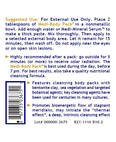 Medi-Body Pack® (Premier Detox Body Packs) 12 oz. Powder