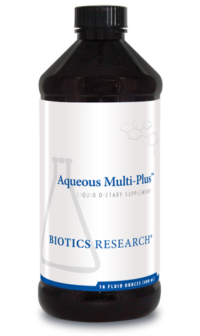 Aqueous Multi-Plus (Daily Vitamins/Minerals for Adults & Kids) 16 fl. oz.