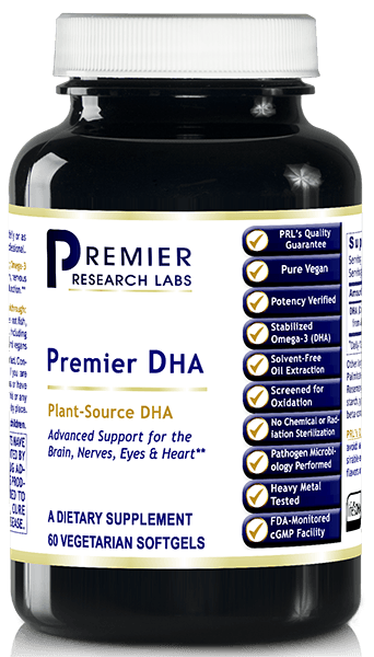 DHA (Premier DHA) (Brain, Nerves, Eyes & Heart Support) 60 Vcaps