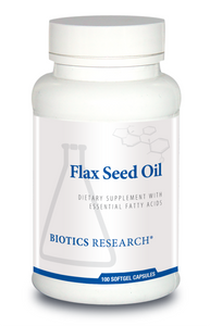 Flax Seed Oil Caps  (Organic EFA Support) 100 Caps