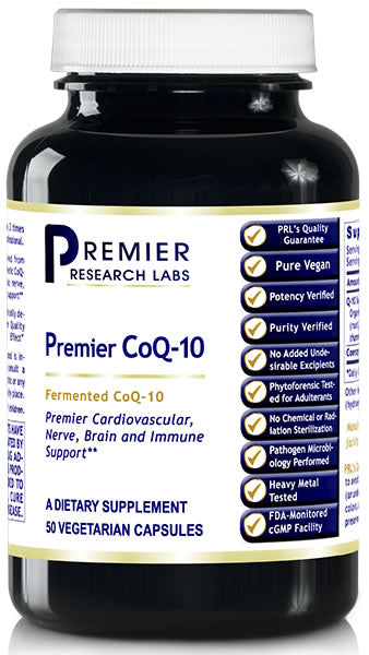 CoQ-10 (Premier CoQ-10 - Heart, Nerve, Brain & Immune Support) 50 Vcaps
