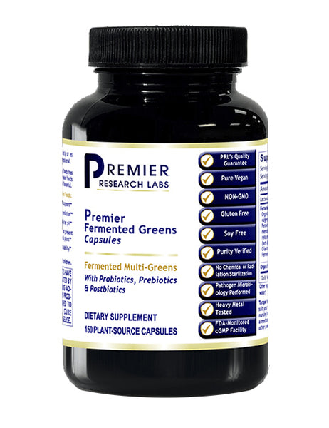 Fermented Greens (Premier Multi-Greens w/Probiotics, Prebiotics & Postbiotics) 150 caps