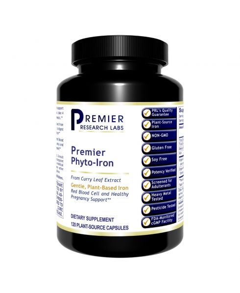 Iron (Premier Phyto-Iron Supplement) 120 Vcaps