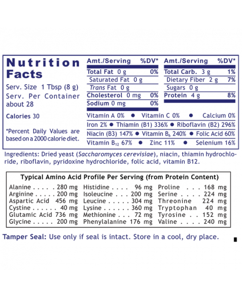 Nutritional Flakes (Premier Vegetarian Protein with B Vitamins) 8 oz.