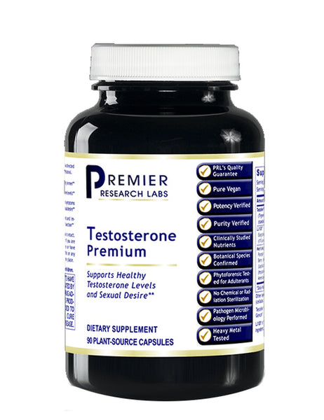 Testosterone Premium (Premier Support for Men's Sexual Vitality & Testosterone Levels) 90 Vcaps